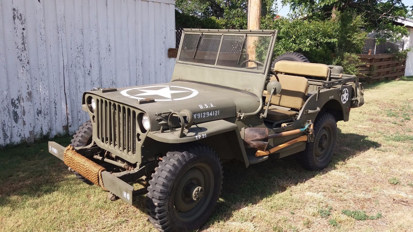 1943 Willys MB Military Jeep na prodej
