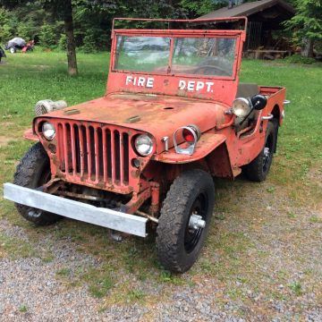 1943 WILLYS MB fire Jeep for restoration military na prodej
