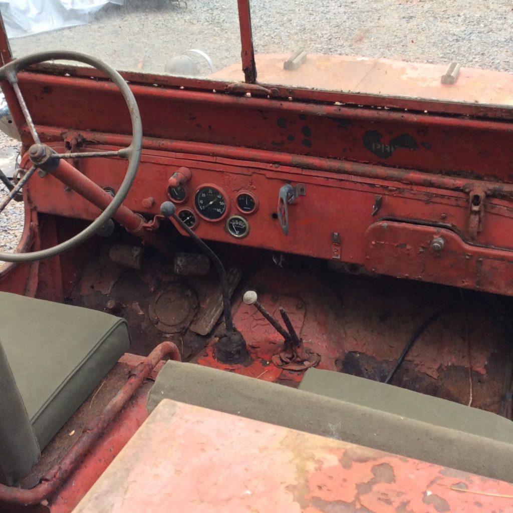 1943 WILLYS MB fire Jeep for restoration military