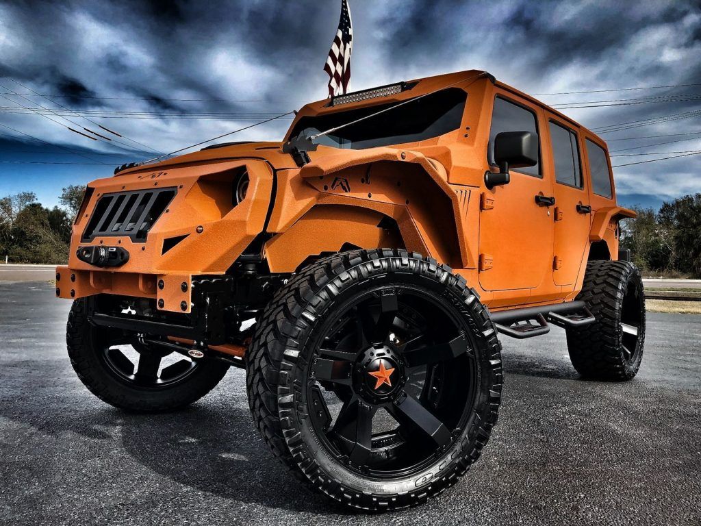 2017 Jeep Wrangler Orange Crush Rubicon Grumper 4.88 YUKON