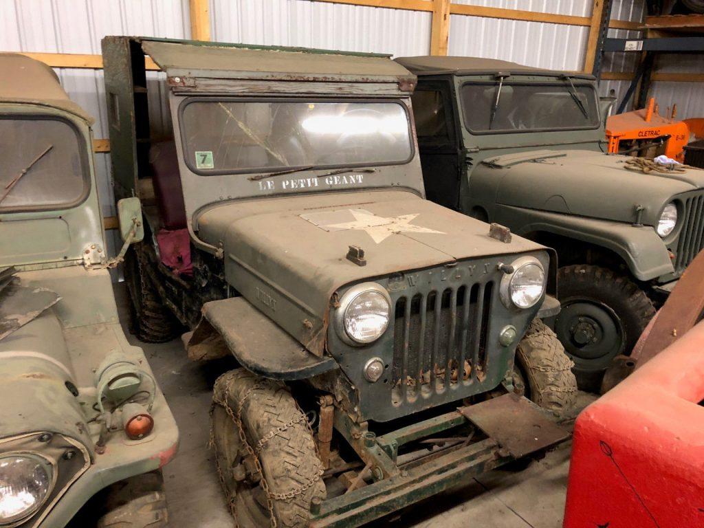 Four (4) Vintage Collectible Jeeps CJ5 M151a1 CJ3B M38a1/cj5 Stored 6 Years