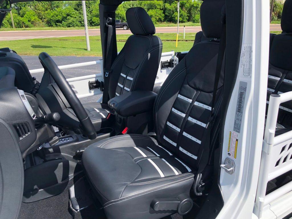 2018 Jeep Wrangler Custom Lifted Sahara White OUT Leather HARDTOP
