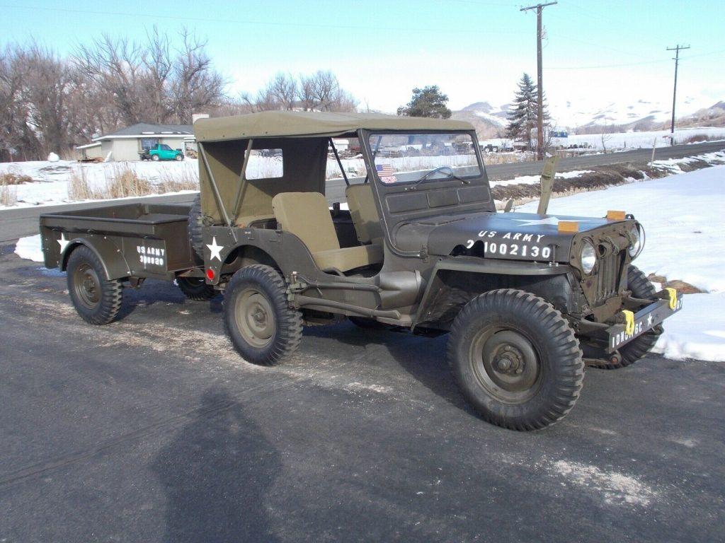 1953 Jeep Willys M38A AND Trailer