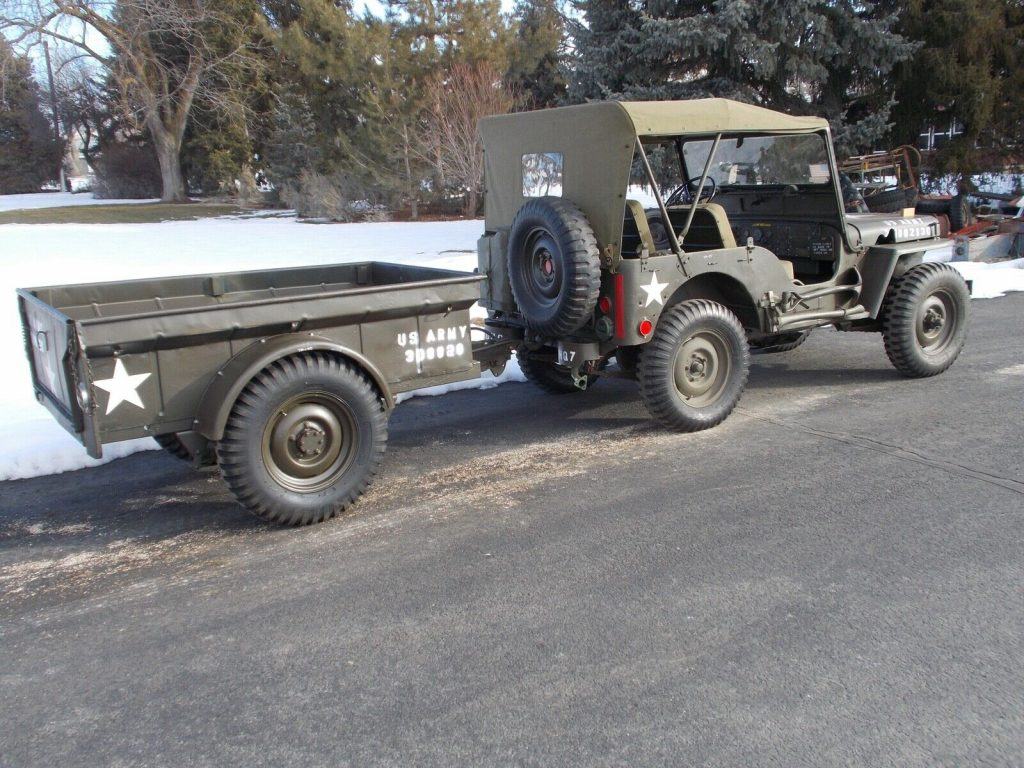 1953 Jeep Willys M38A AND Trailer