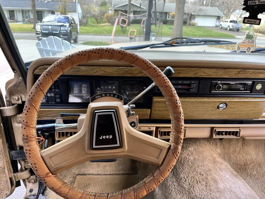 1987 Jeep Wagoneer Gold with Wood Grain Panel