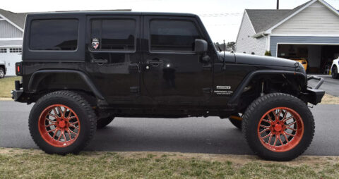 2013 Jeep Wrangler Sport 4×4 V6 Rough Country 6″ Lift na prodej