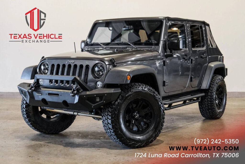 2017 Jeep Wrangler Unlimited Sport S 4X4, Lifted,bumpers,wheels,65k