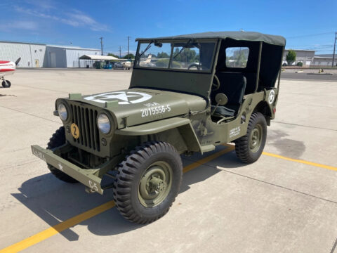 1947 Willys CJ2A GPW MB Military Tribute Jeep na prodej